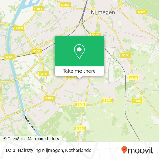 Dalal Hairstyling Nijmegen, Sint Jacobslaan 275 map