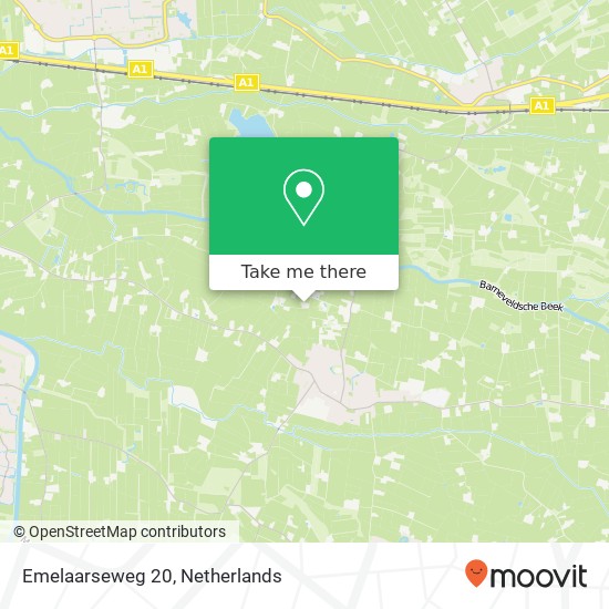 Emelaarseweg 20, 3791 PT Achterveld map