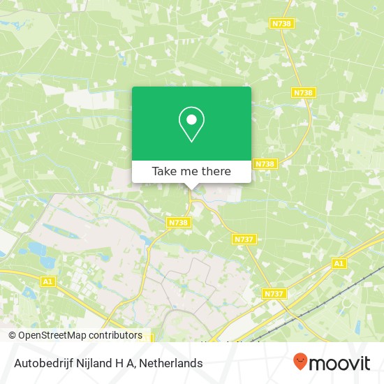 Autobedrijf Nijland H A, Meester Nijkrakeweg 14A map