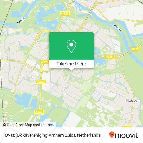 Bvaz (Boksvereniging Arnhem Zuid), Groningensingel 1183 map