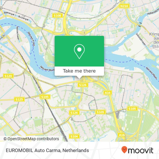 EUROMOBIL Auto Carma, Burgemeester van Slijpelaan 3 map