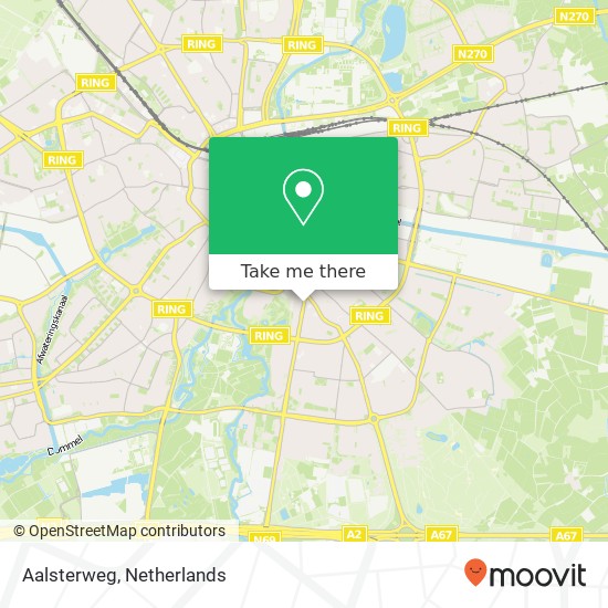 Aalsterweg, Aalsterweg, 5615 CA Eindhoven, Nederland Karte