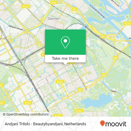 Andjani Triloki - Beautybyandjani, Bijlmerdreef 1102 map
