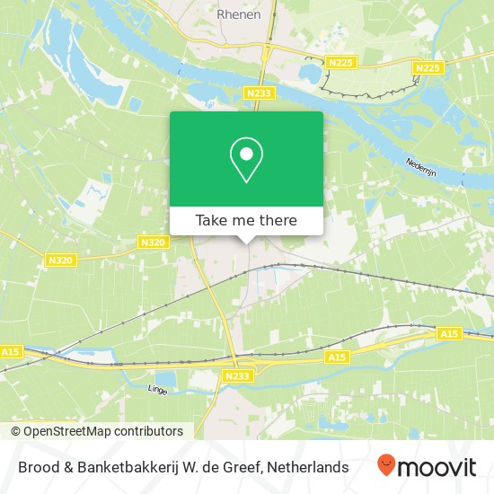 Brood & Banketbakkerij W. de Greef, Hoofdstraat 24 map