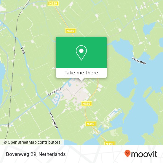 Bovenweg 29, 8723 AP Koudum Karte