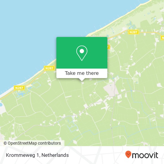 Krommeweg 1, 4357 RK Domburg Karte