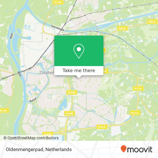 Oldenmengerpad, Oldenmengerpad, 7231 Warnsveld, Nederland map