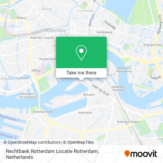 Rechtbank Rotterdam Locatie Rotterdam map