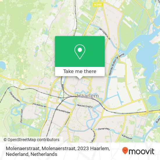 Molenaerstraat, Molenaerstraat, 2023 Haarlem, Nederland Karte