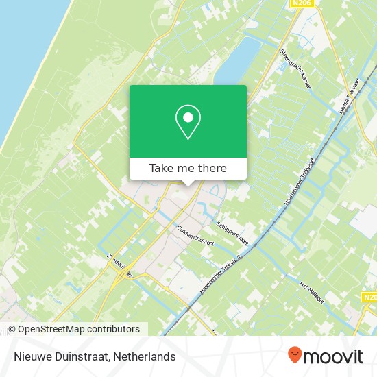 Nieuwe Duinstraat, 2211 Noordwijkerhout map