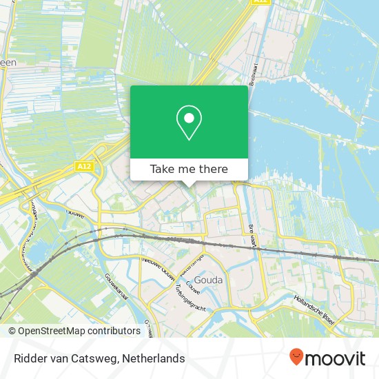 Ridder van Catsweg, Ridder van Catsweg, Gouda, Nederland map