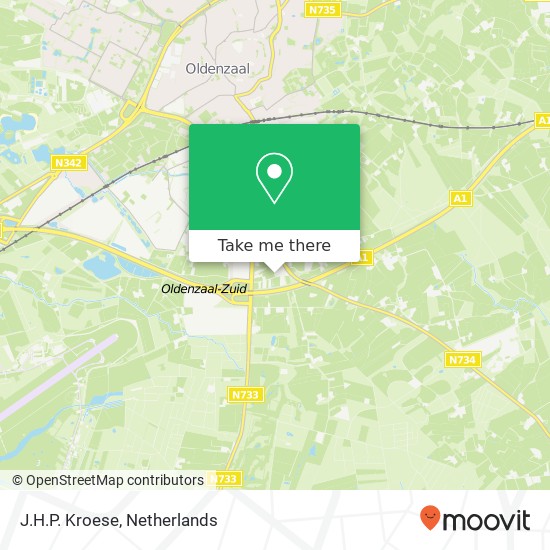 J.H.P. Kroese, Postweg 6 map
