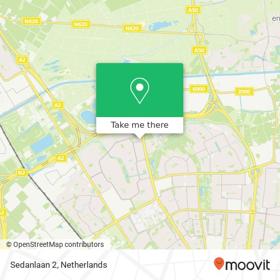 Sedanlaan 2, 5627 MT Eindhoven Karte