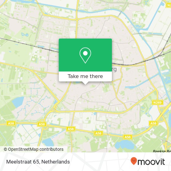 Meelstraat 65, Meelstraat 65, 5025 KL Tilburg, Nederland map