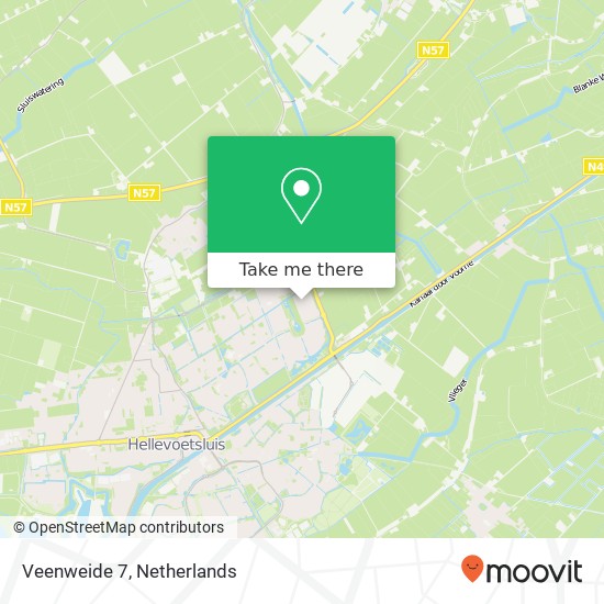 Veenweide 7, 3223 NG Hellevoetsluis Karte