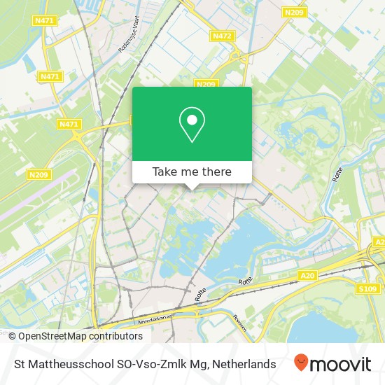 St Mattheusschool SO-Vso-Zmlk Mg, Aleyda van Raephorstlaan 243 map