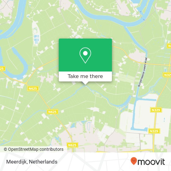 Meerdijk, 5395 Oijen map