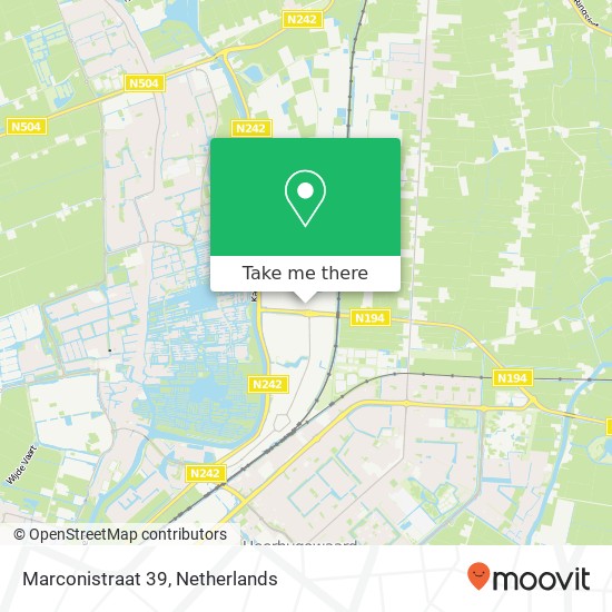 Marconistraat 39, Marconistraat 39, 1704 RH Heerhugowaard, Nederland map