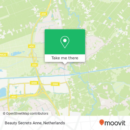 Beauty Secrets Anne, Nieuwstraat 42A map