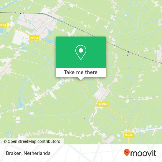 Braken, Braken, Nederland map