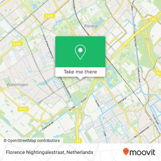 Florence Nightingalestraat, Florence Nightingalestraat, 2286 Rijswijk, Nederland map