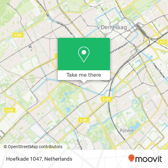 Hoefkade 1047, 2525 HJ Den Haag map