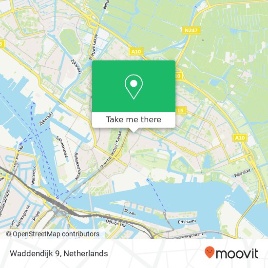 Waddendijk 9, 1025 PE Amsterdam map