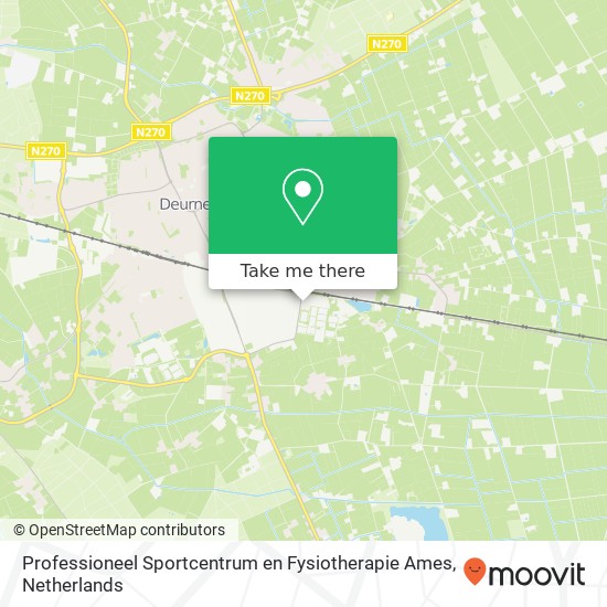 Professioneel Sportcentrum en Fysiotherapie Ames, Energiestraat map