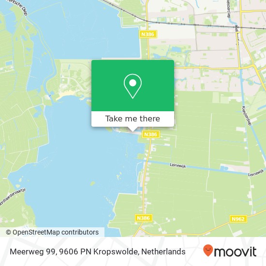 Meerweg 99, 9606 PN Kropswolde map