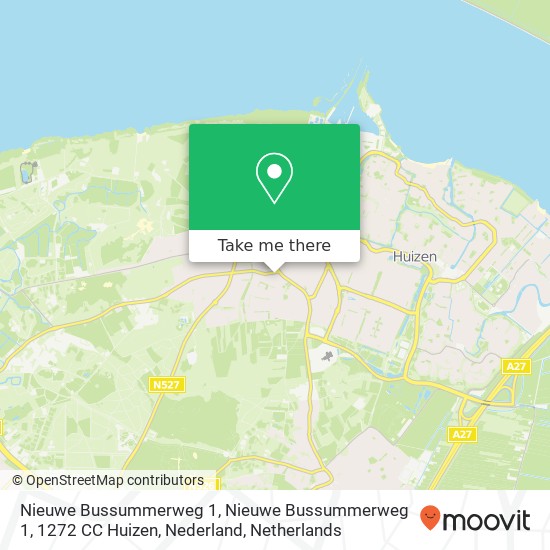 Nieuwe Bussummerweg 1, Nieuwe Bussummerweg 1, 1272 CC Huizen, Nederland Karte