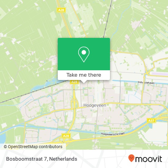 Bosboomstraat 7, 7901 CL Hoogeveen map