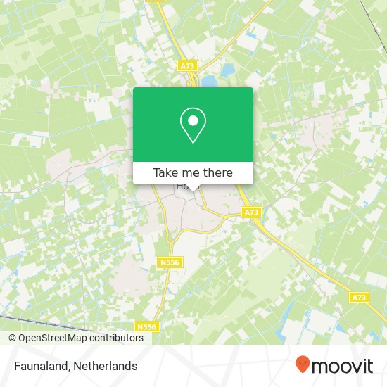 Faunaland, Hoofdstraat 14A map