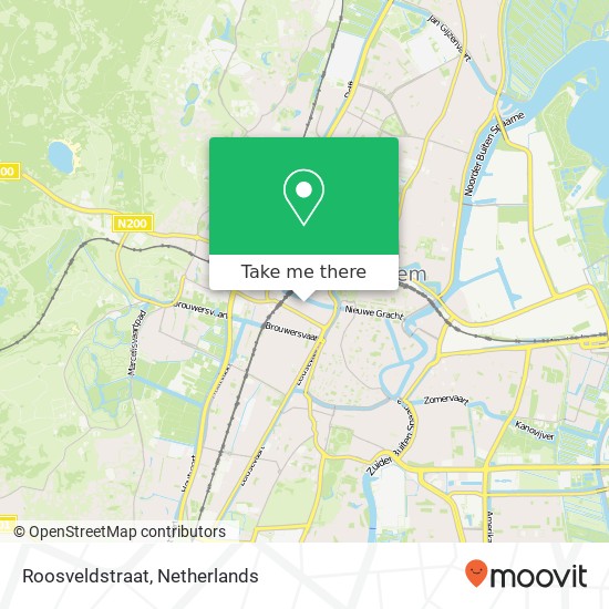 Roosveldstraat, Roosveldstraat, 2013 Haarlem, Nederland map