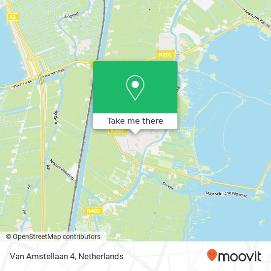 Van Amstellaan 4, 3632 CA Loenen aan de Vecht Karte