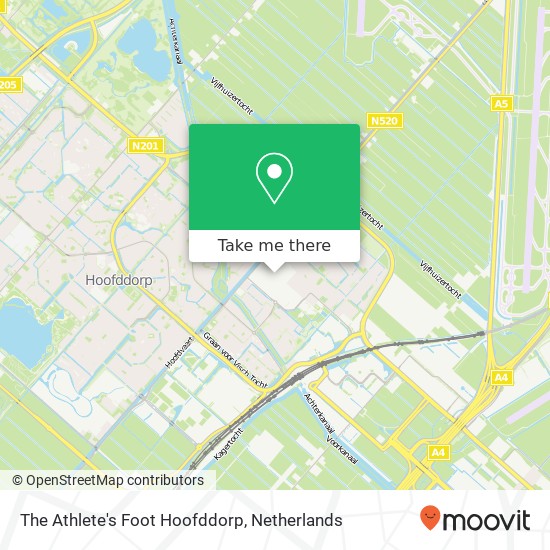 The Athlete's Foot Hoofddorp, Marktplein map