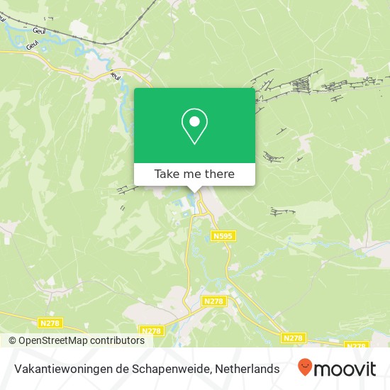 Vakantiewoningen de Schapenweide, Molengats 1A map