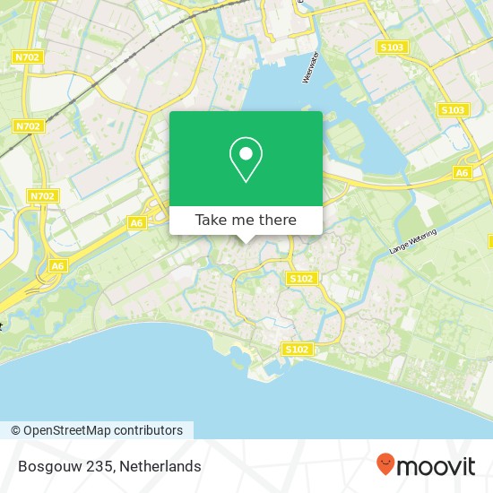 Bosgouw 235, Bosgouw 235, 1352 GW Almere, Nederland map