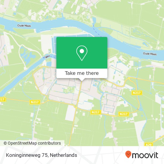 Koninginneweg 75, 3261 CB Oud-Beijerland map