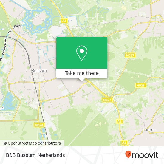 B&B Bussum map