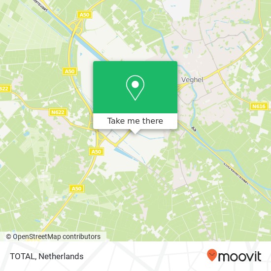 TOTAL, Doornhoek Karte