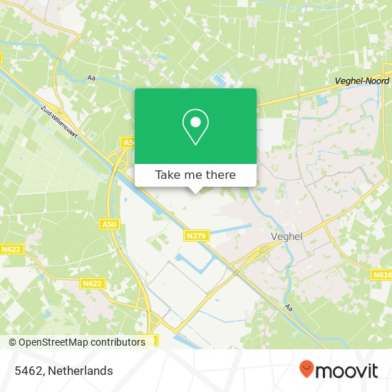 5462, 5462 Veghel, Nederland Karte