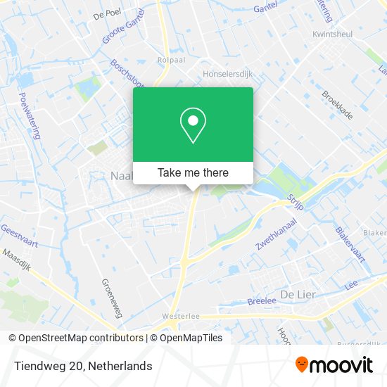 Tiendweg 20 map