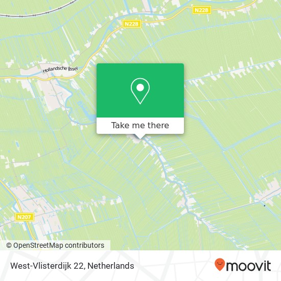 West-Vlisterdijk 22, 2855 AH Vlist map