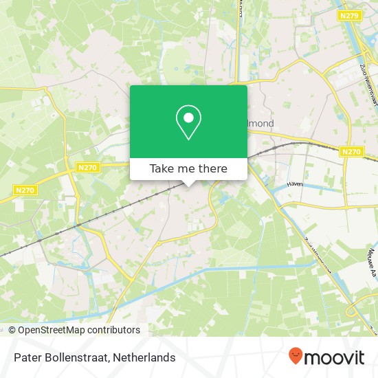 Pater Bollenstraat, 5706 TN Helmond map
