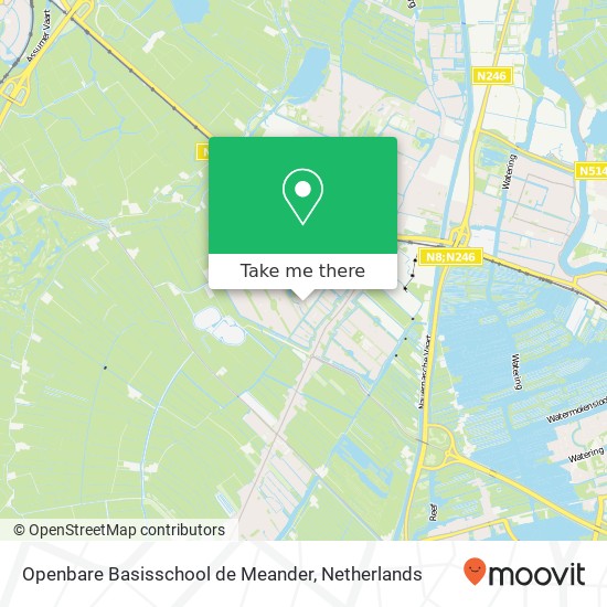 Openbare Basisschool de Meander, Parkrijklaan 121 map