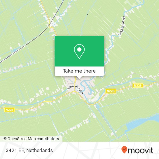 3421 EE, 3421 EE Oudewater, Nederland map