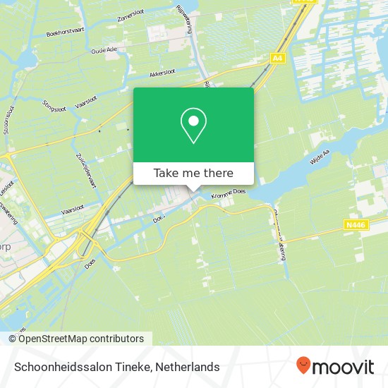 Schoonheidssalon Tineke, Vissersweg 6 map
