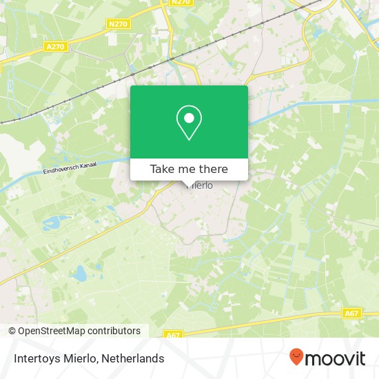 Intertoys Mierlo, Dorpsstraat 142 map