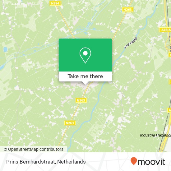 Prins Bernhardstraat, 4891 AA Rijsbergen map