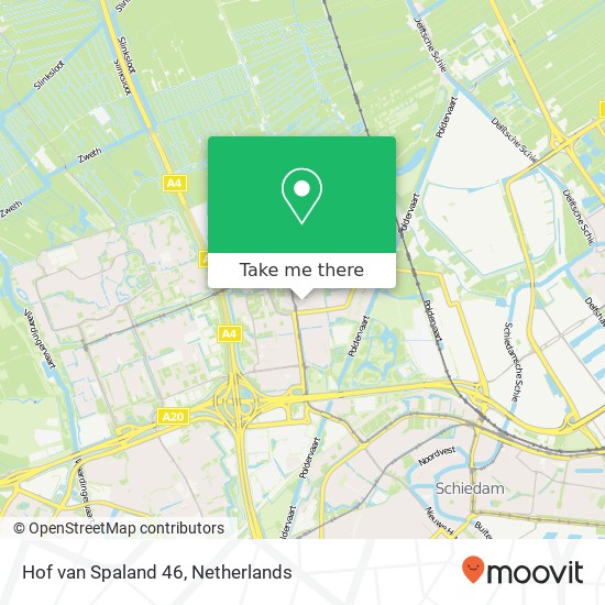 Hof van Spaland 46, 3121 CB Schiedam map